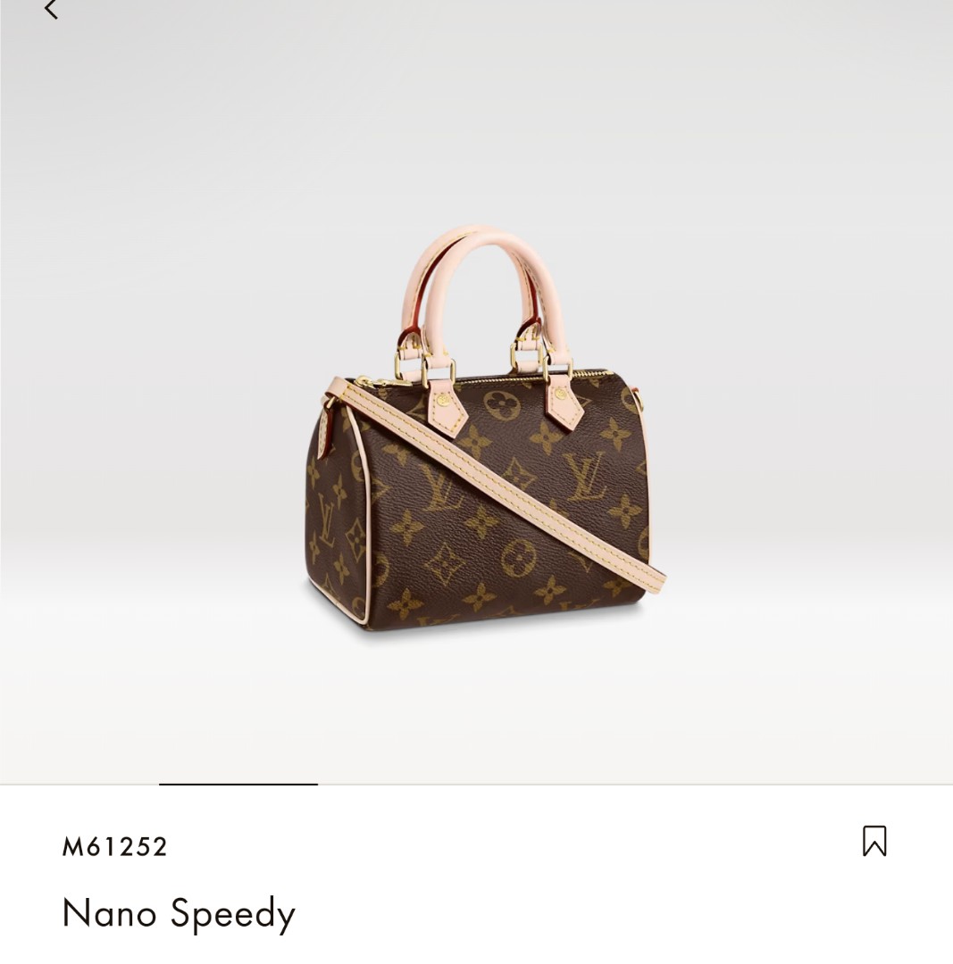 LOUIS VUITTON M61252 NANO SPEEDY, Luxury, Bags & Wallets on Carousell