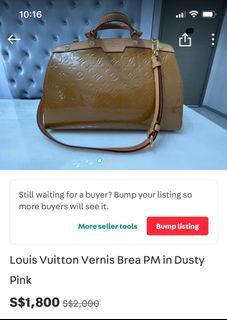 Louis Vuitton Amethyst Monogram Vernis Brea MM Bag Louis Vuitton