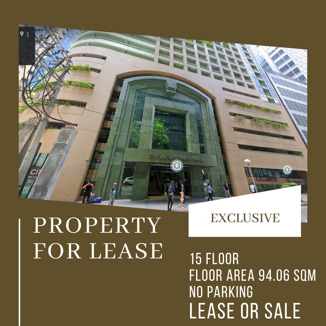 (Open for Broker) Makati office space for rent or for sale Cityland