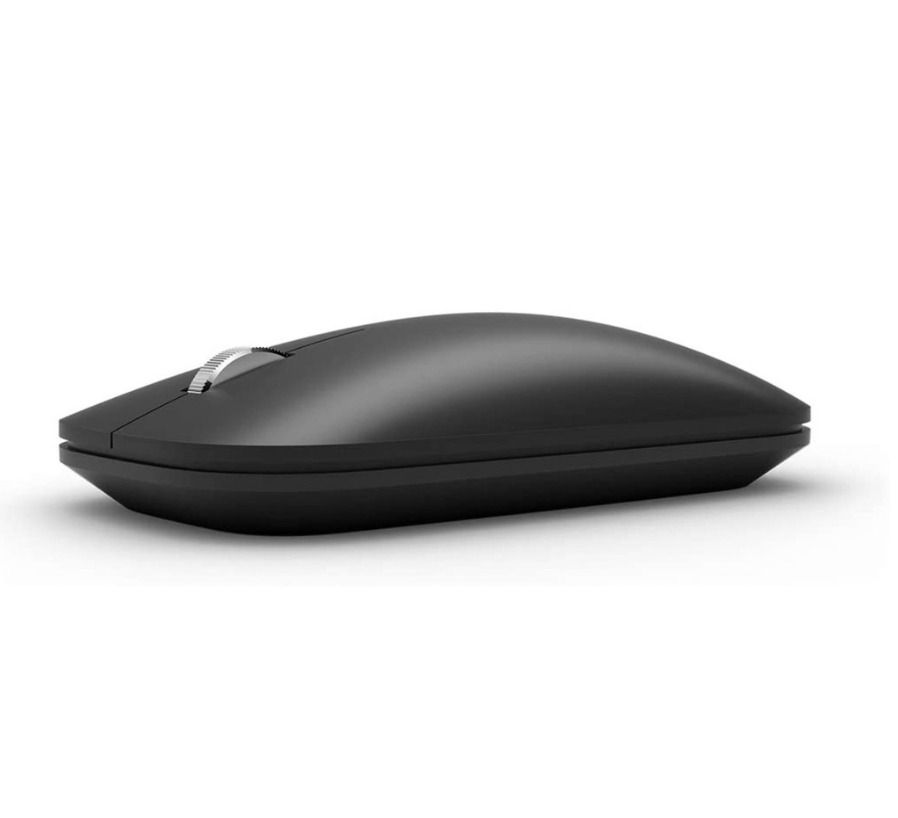 Microsoft Modern Mobile Mouse, Black (Item Code 405) (Category: Mouse & Mousepads) located in Marikina City. Submitted by skowshop (Listing ID 1221576304, Image 2). Description: About this item: Lightweight and portable — with a redesigned wheel optimized for great scrolling, sculpted ergonomic design, and dongle-free Bluetooth connectivity — new Microsoft Modern Mobile Mouse works on virtually any surface1 thanks to BlueTrack technology. Feature