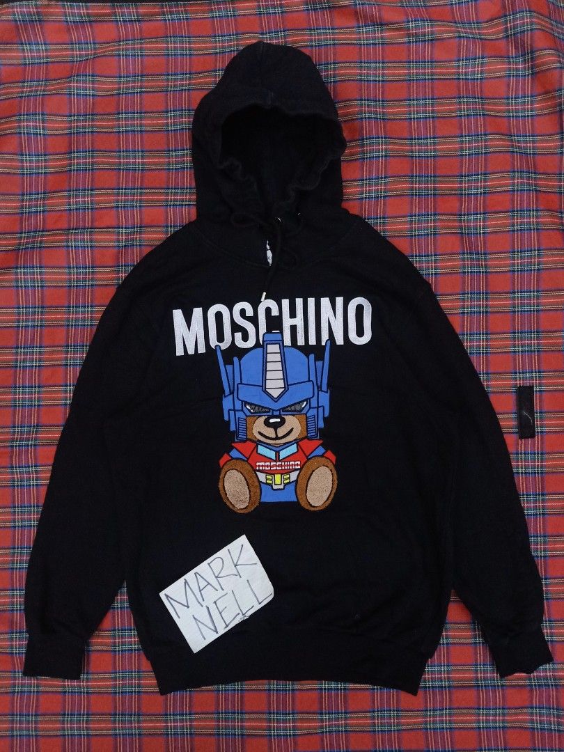 Moschino transformer online bear hoodie
