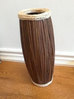 Natural fiber/bamboo Vase
