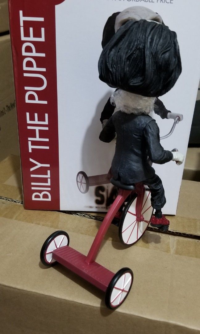 現貨特價Neca Saw Head Knocker Puppet on Tricycle 搖頭公仔, 興趣及