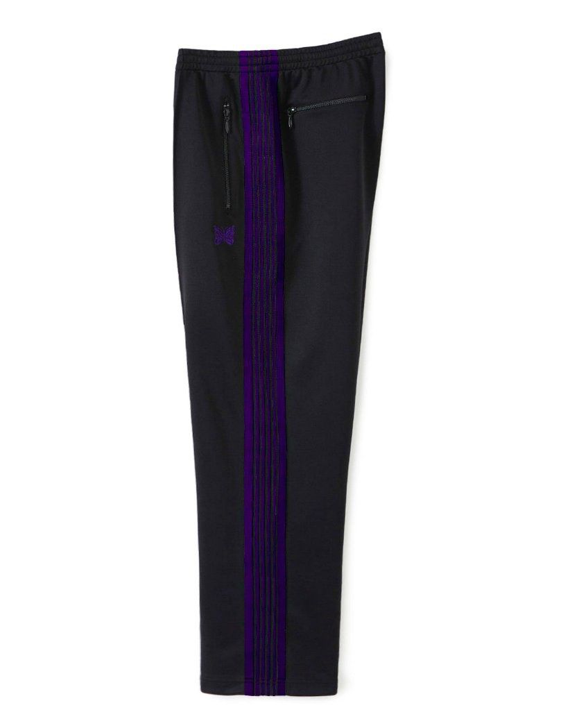 Needles track pants 黑紫, 他的時尚, 褲子, 運動褲在旋轉拍賣