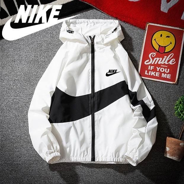White nike windbreaker jacket mens hotsell