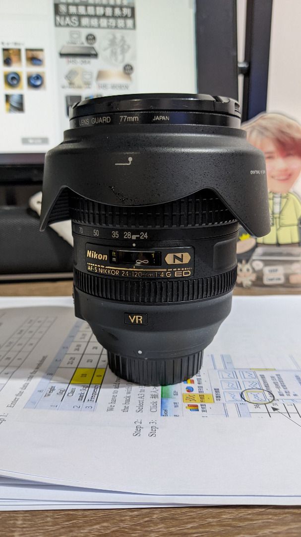 Nikon AF-S 24-120mm F4G ED VR, 攝影器材, 鏡頭及裝備- Carousell