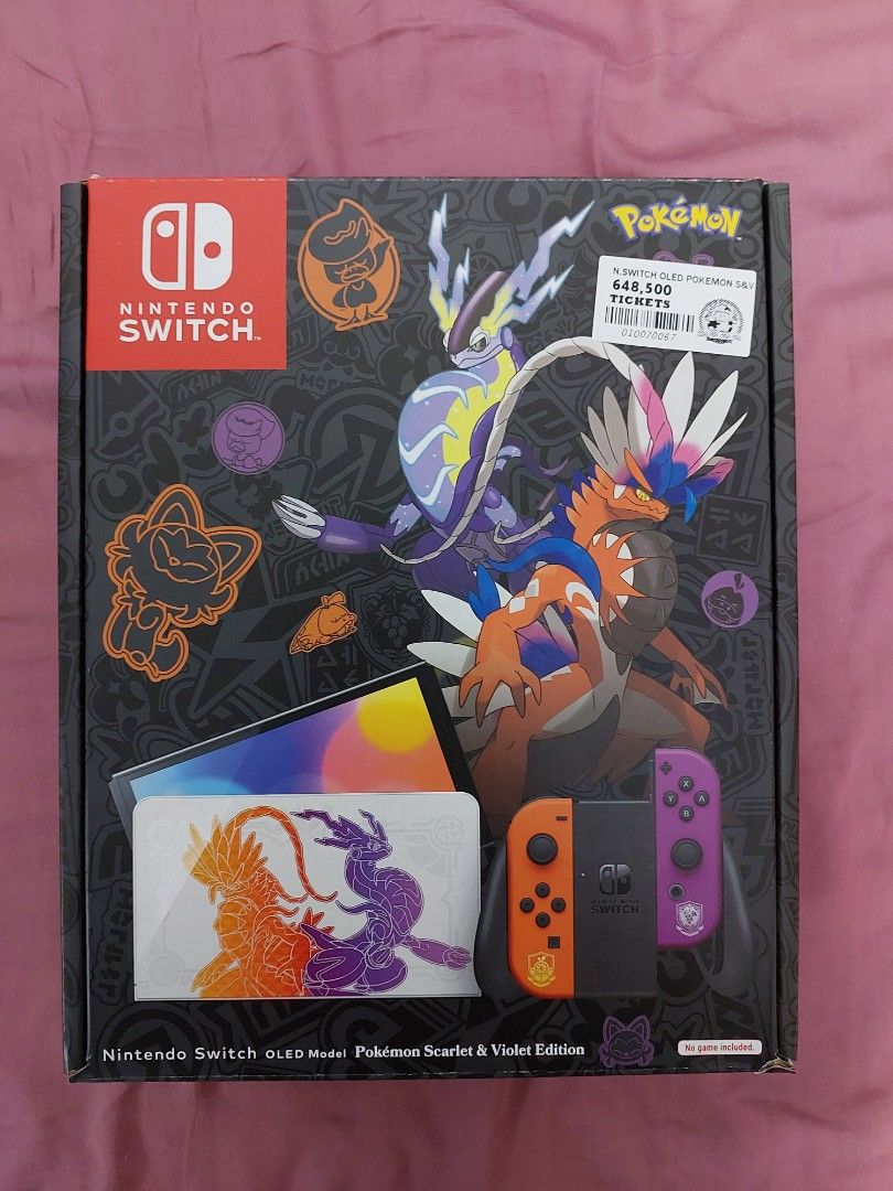Nintendo Switch Oled Pokemon Scarlet and Violet Limited Edition, Video ...