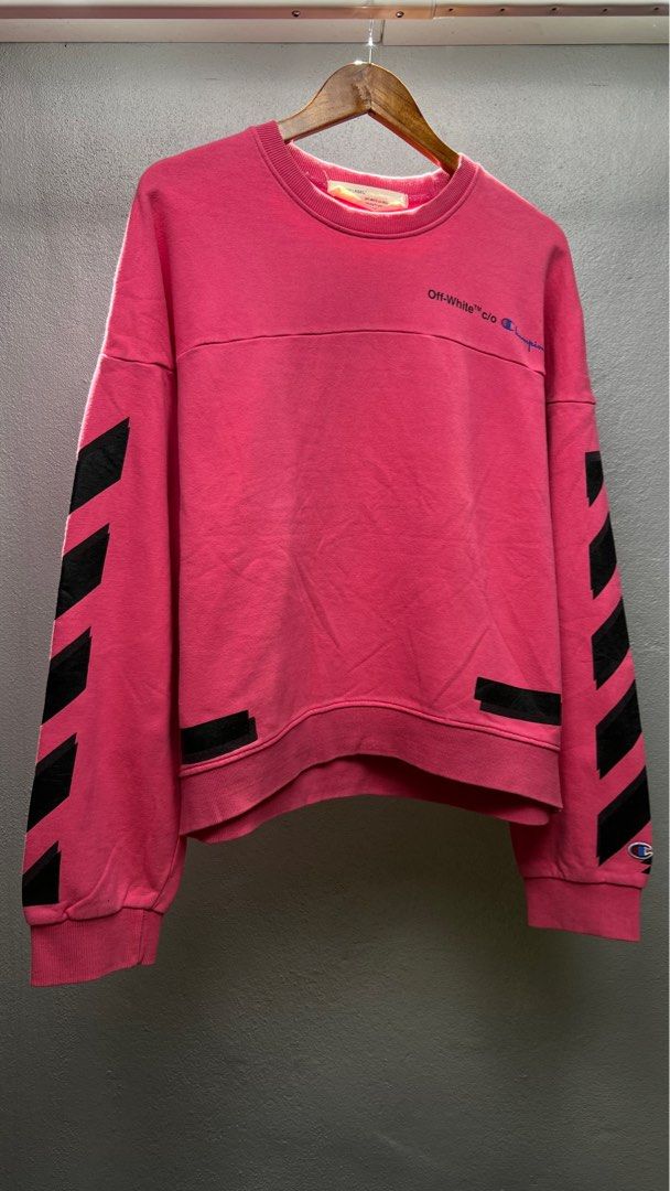 Off white champion sweater red new arrivals