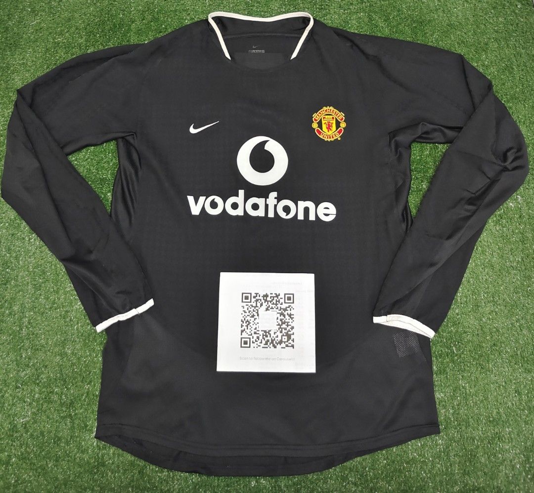 NWT Black Nike Manchester United Vodafone jersey sz XL