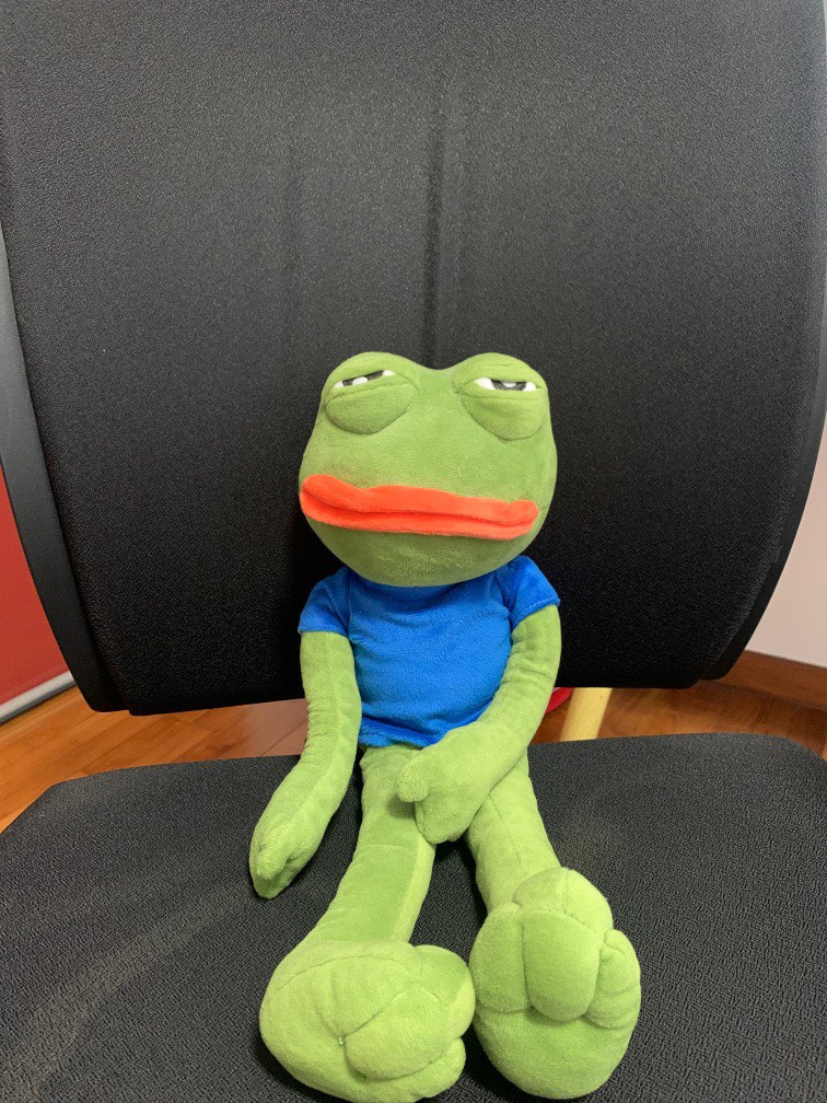 Angry pepe plush deals