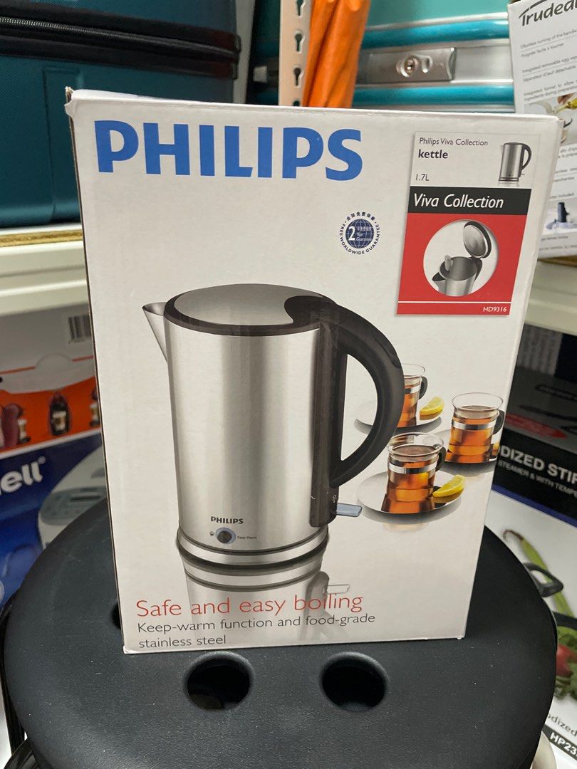 Philips water kettle 1.7L (with keep warm function), TV & Home Appliances, Kitchen Appliances