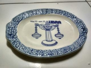 Piring Antik zodiak libra vintage 70"s