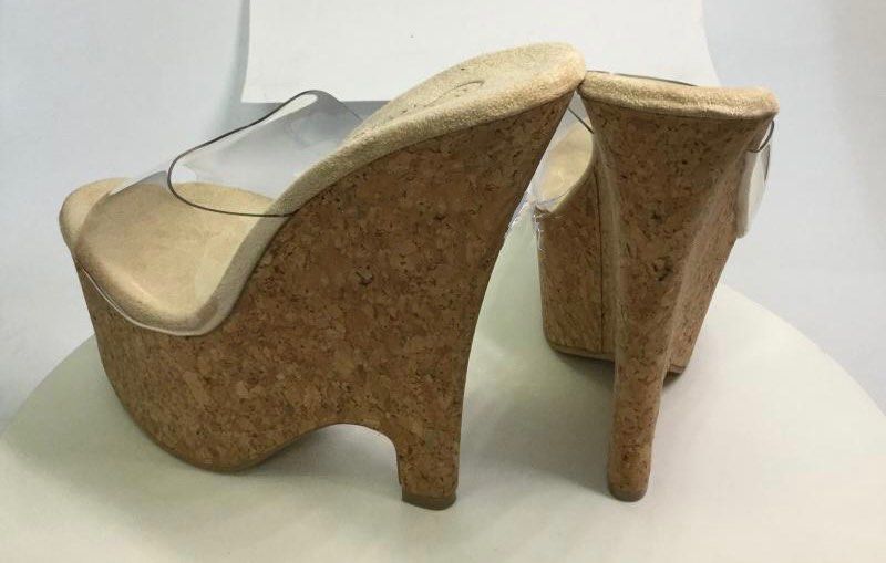 Pleaser cork cheap wedges