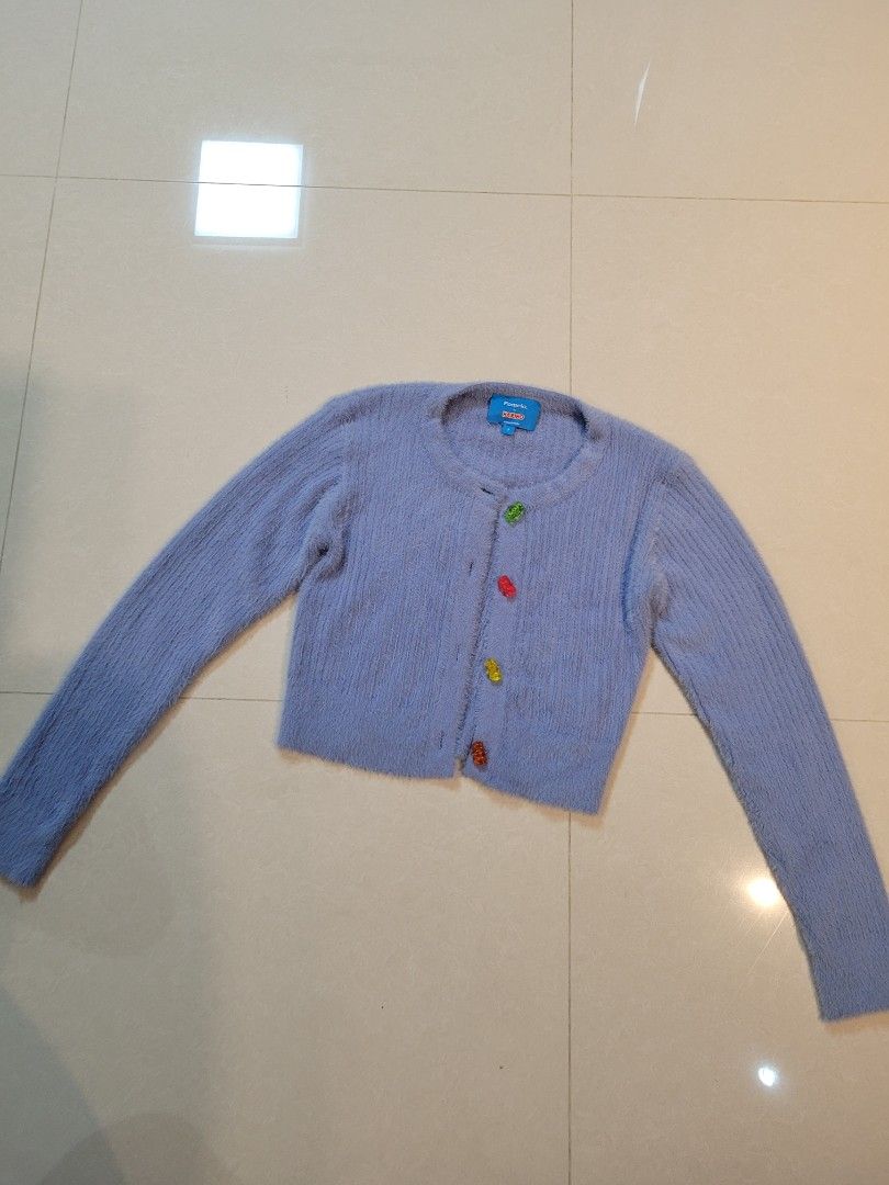 Pomelo x Haribo Gummy Bear Fuzzy Cardigan, Women's Fashion, Coats