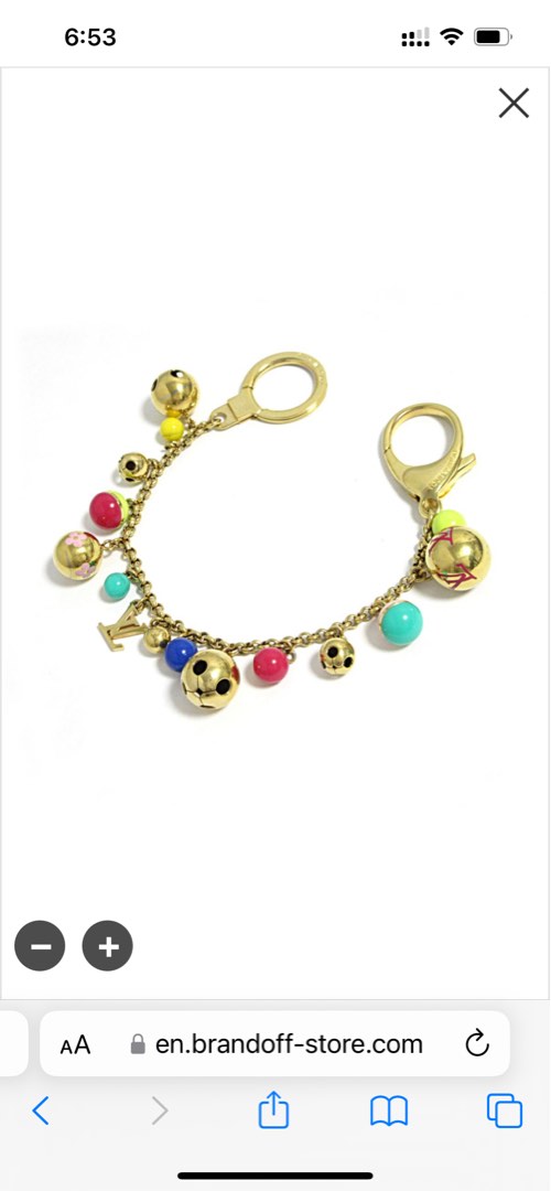 LOUIS VUITTON Porte Cles Chainne Pastilles Bag Charm Multicolor LV