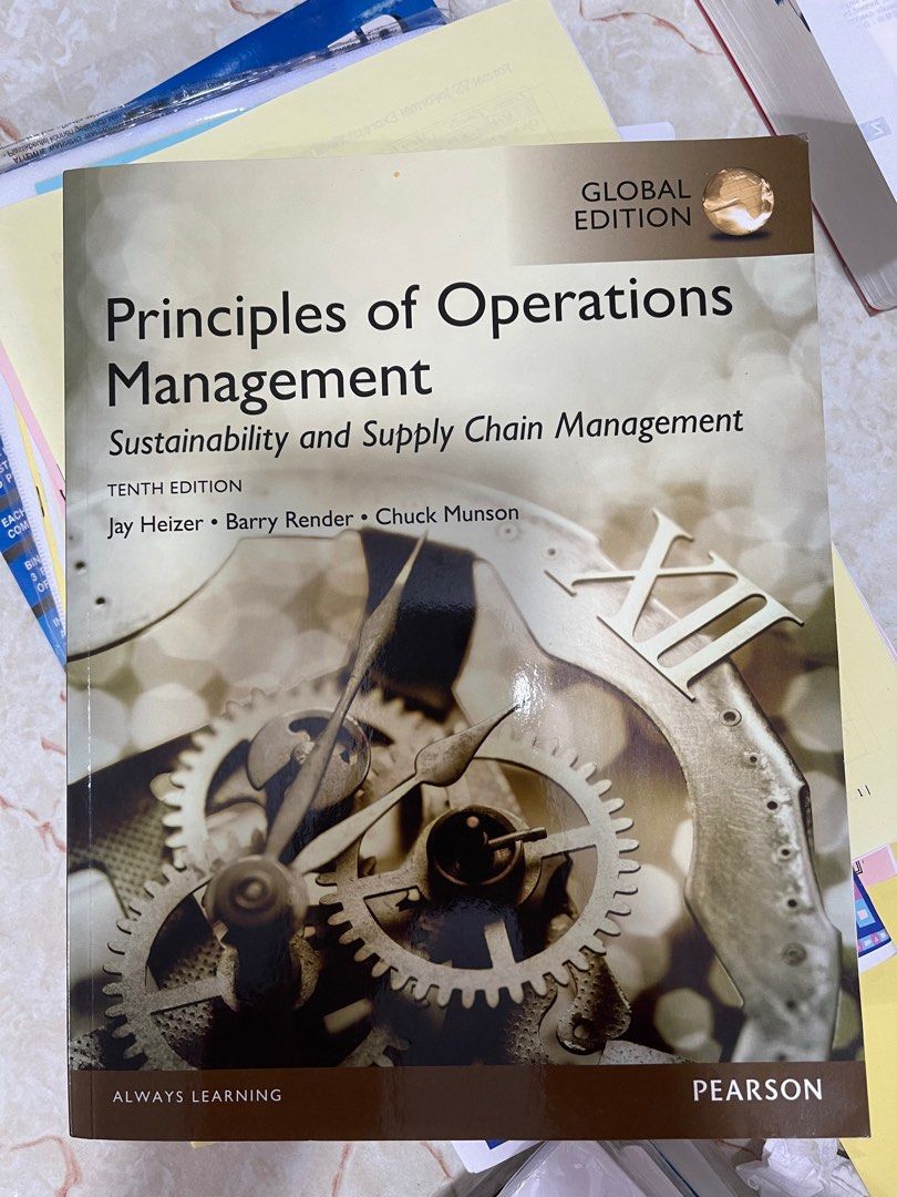 Principles of Operations Management Sustainability and Supply Chain ...
