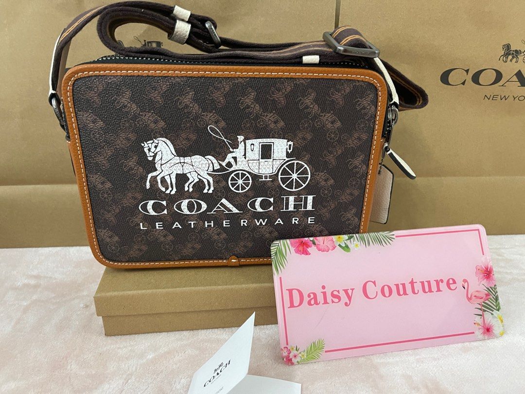 RAYA PROMO)Ready Stock Ori Coach C3445 sling bag messenger horse and  carriage, Men's Fashion, Watches & Accessories, Accessory holder, box &  organisers on Carousell