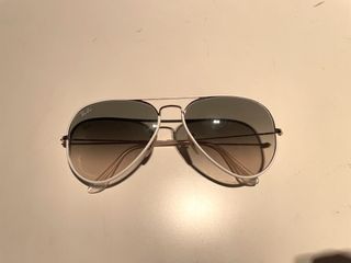Rayban 雷朋白色飛行員墨鏡 太陽眼鏡 RB3025JM 146/32 58
