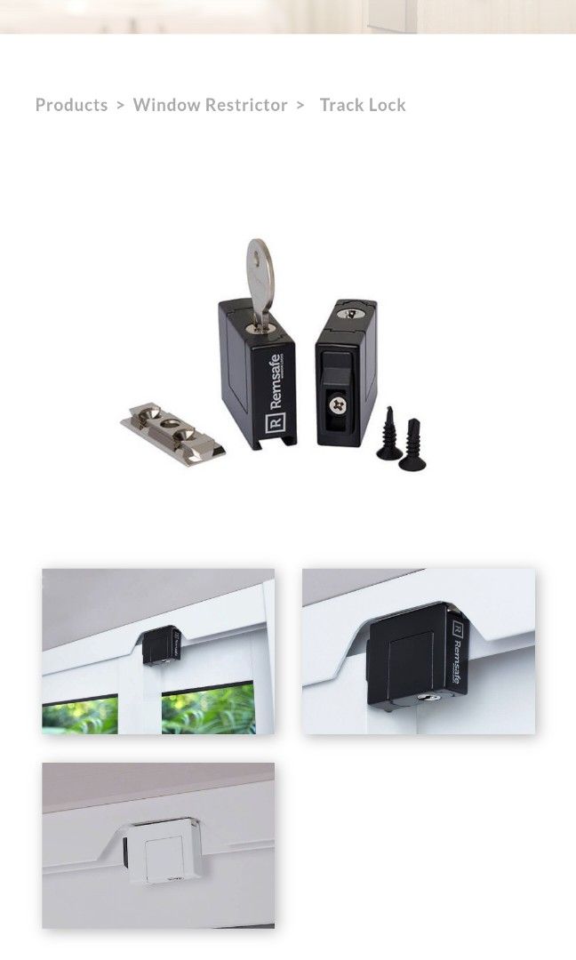 Remsafe Window Restrictor, Furniture & Home Living, Security & Locks ...