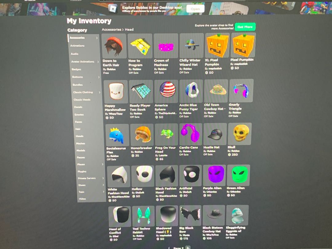 Account With Robux Roblox account for sale, Video Gaming, Video Games, Others on Carousell