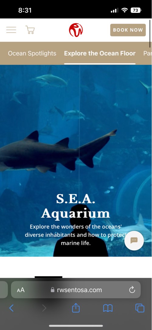 Sea Aquarium Tickets on 24/3/2023, Tickets & Vouchers, Local