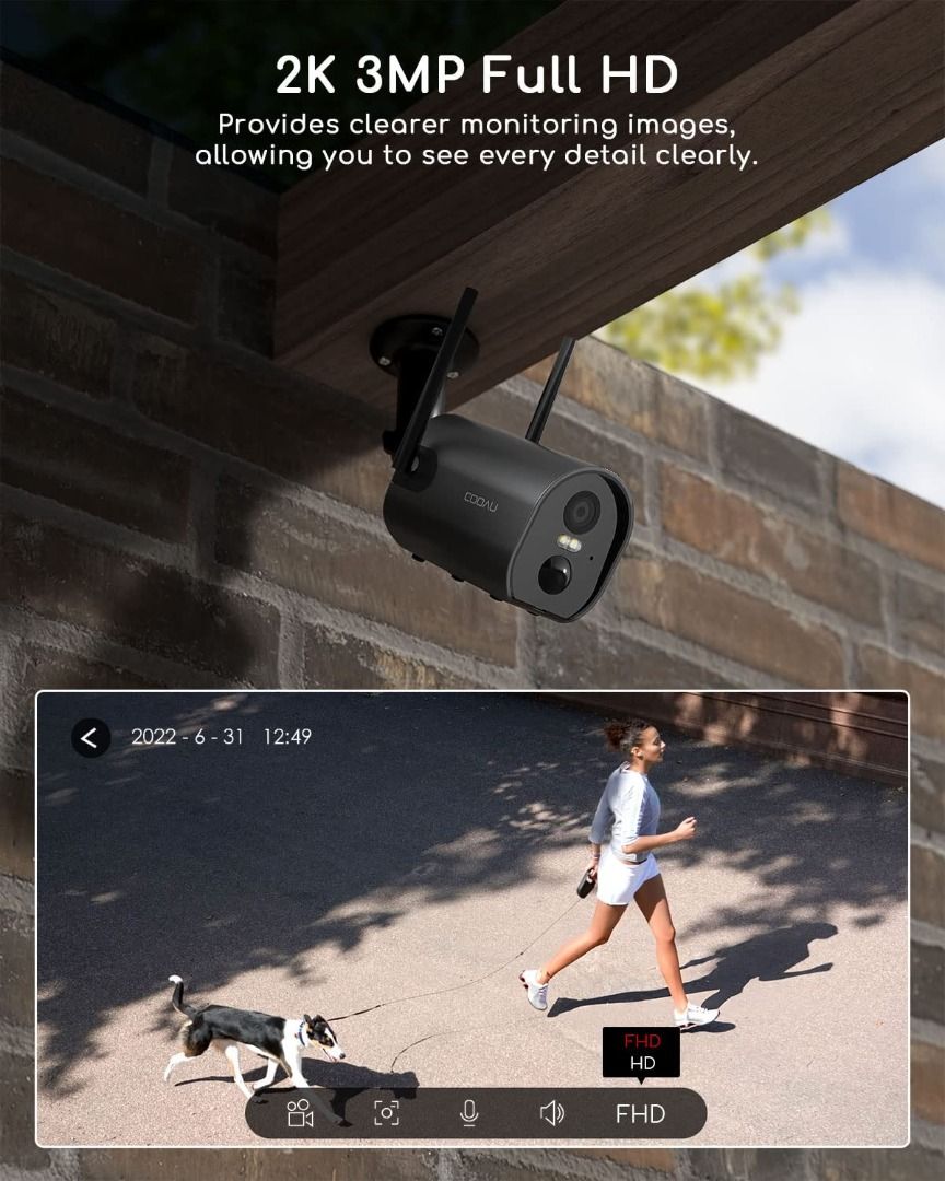 battery operated night vision security camera