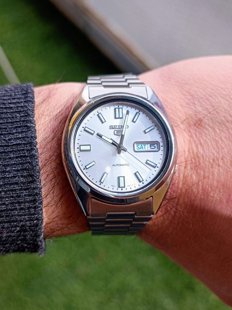 Seiko 5 SNXS73K1 Automatic Day Date Stainless Steel Analog Men s Classic Watch SNXS73K SNXS73