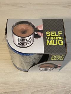 Self-Stirring Coffee/Tea Electric Automatic Stainless Steel Mug (Blue, 400ml)