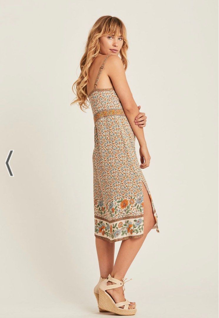SOLD OUT ARNHEM Ophelia Sundress in Tango Orange Floral Women s Fashion Dresses Sets Dresses on Carousell