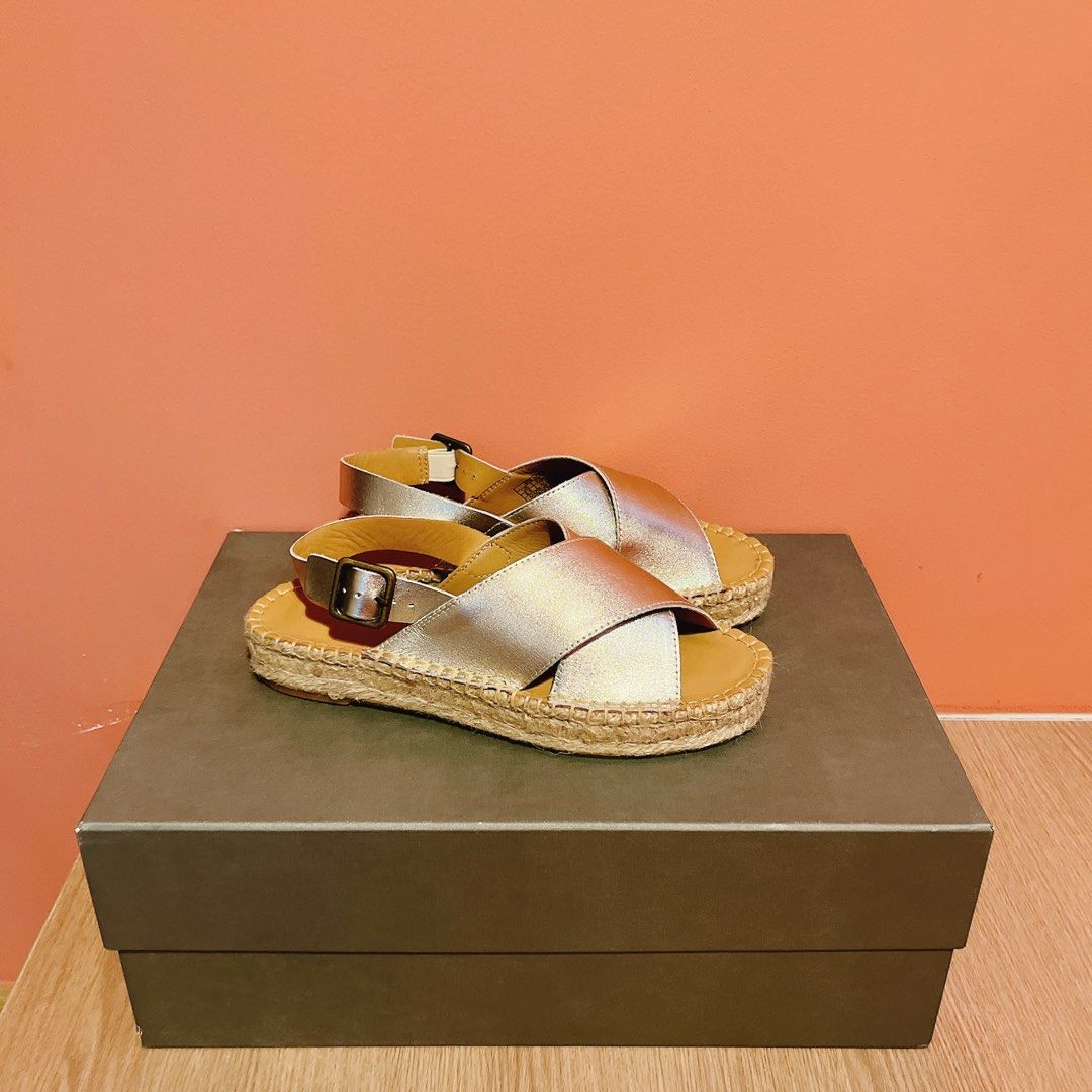 Gold espadrille clearance sandals