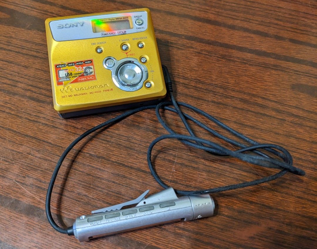 Sony MD Walkman MZN505 TypeR, 音響器材, 音樂播放裝置 MP3及CD Player Carousell