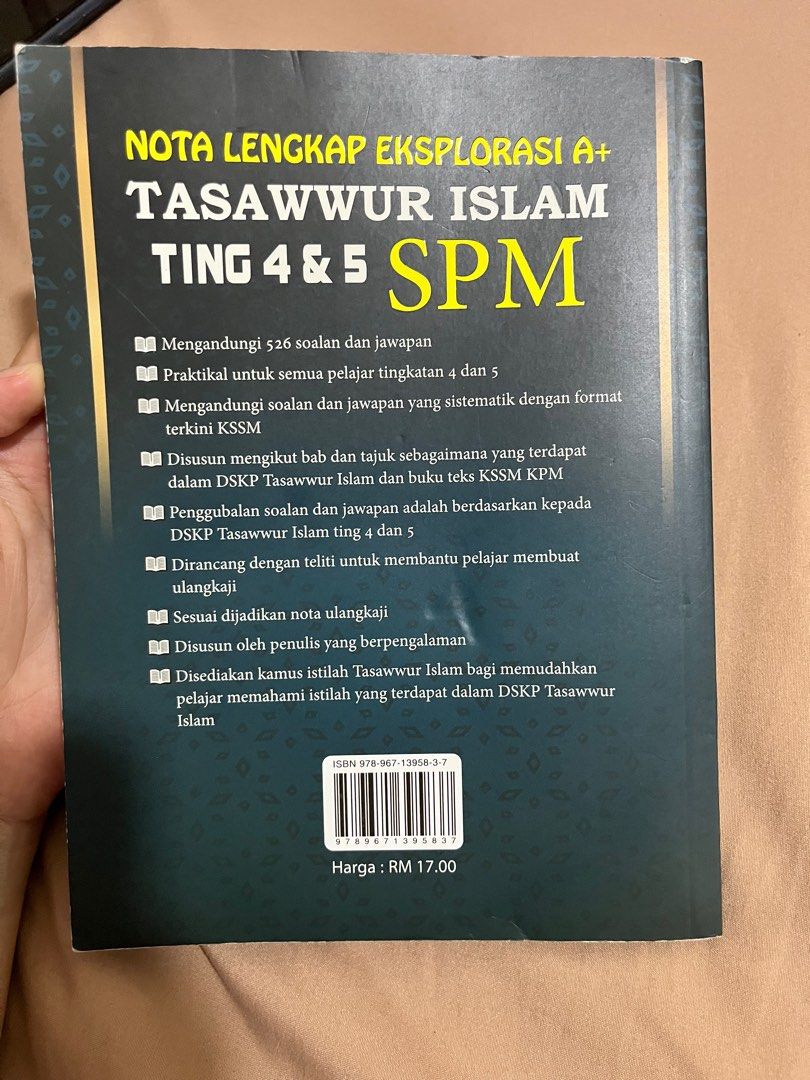 SPM 2023 TASAWWUR ISLAM FORM 4 & 5 KSSM NOTA LENGKAP, Hobbies & Toys