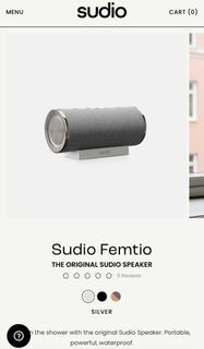 Sudio Femtio Original Bluetooth Speaker in Silver