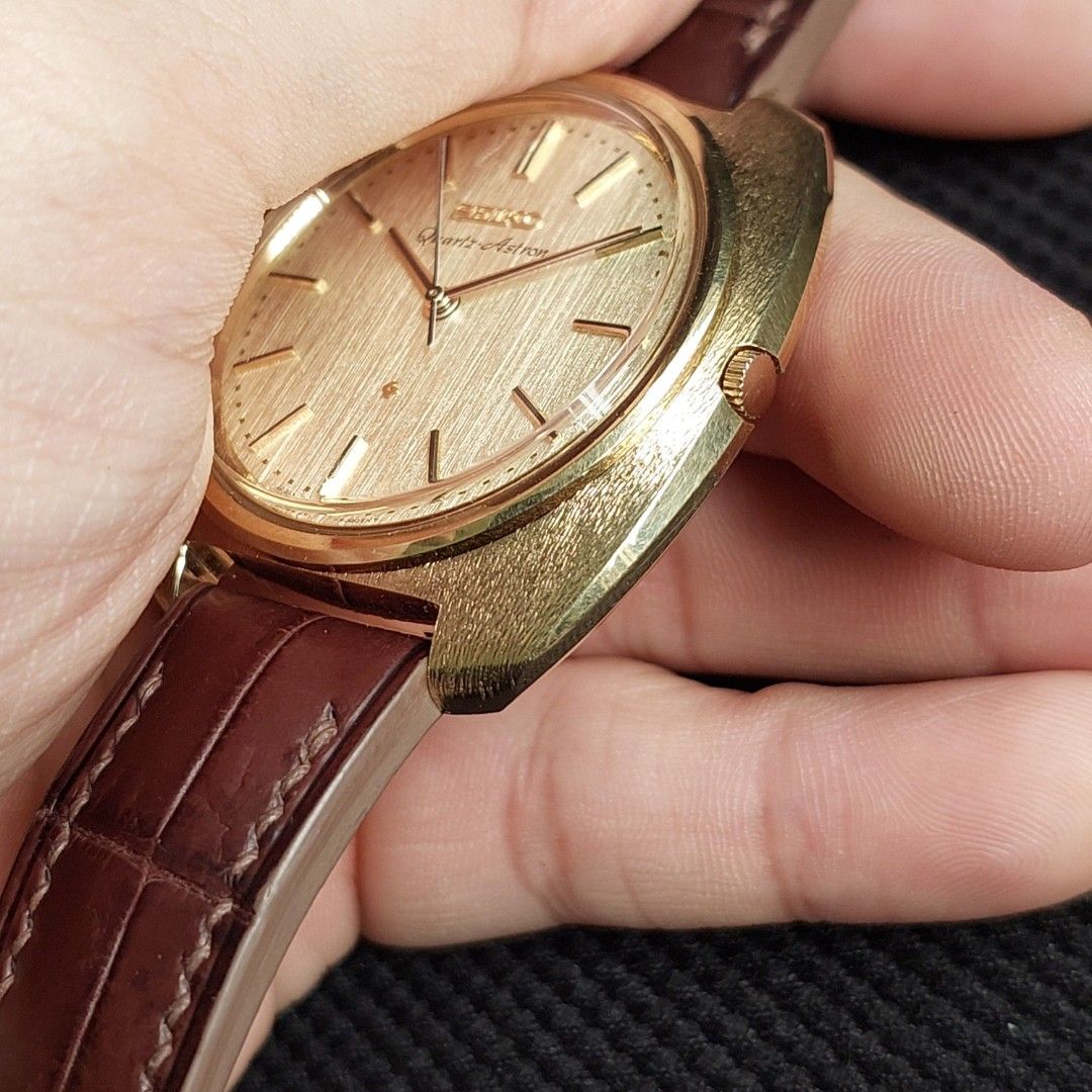 Super Rare Seiko Quartz Astron Solid Gold, Luxury, Watches on Carousell