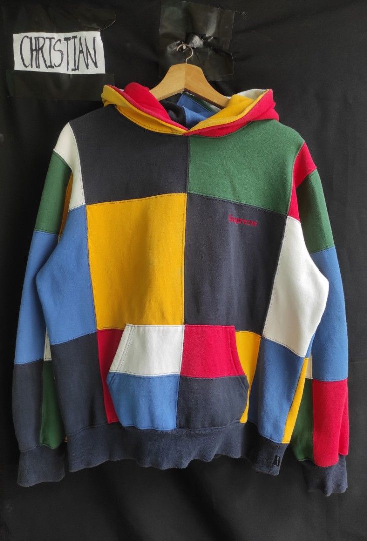 Supreme hotsell colorblock hoodie