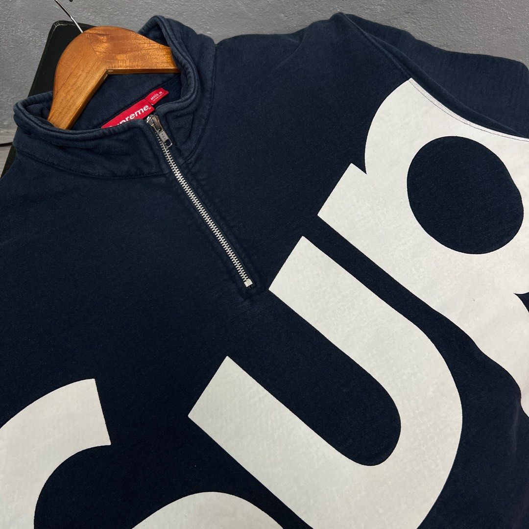 Supreme half zip sweater hot sale
