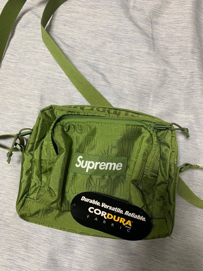 Supreme SS19 Green Shoulder Bag Men s Fashion Bags Sling Bags