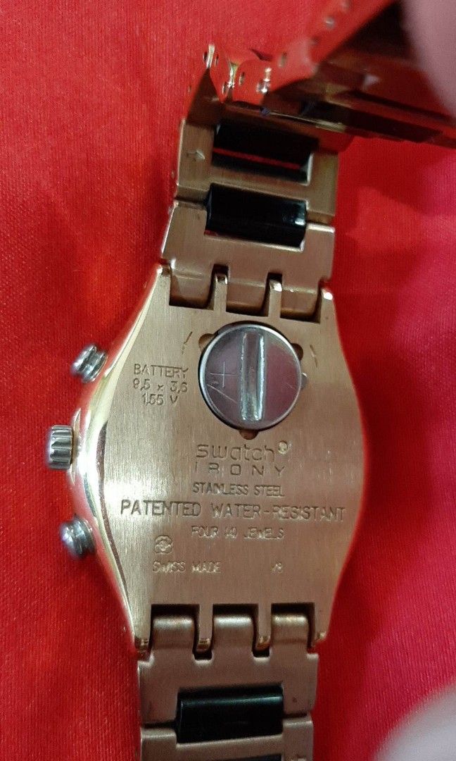 Swatch Irony Patented Water Resistant Watch Men s Fashion