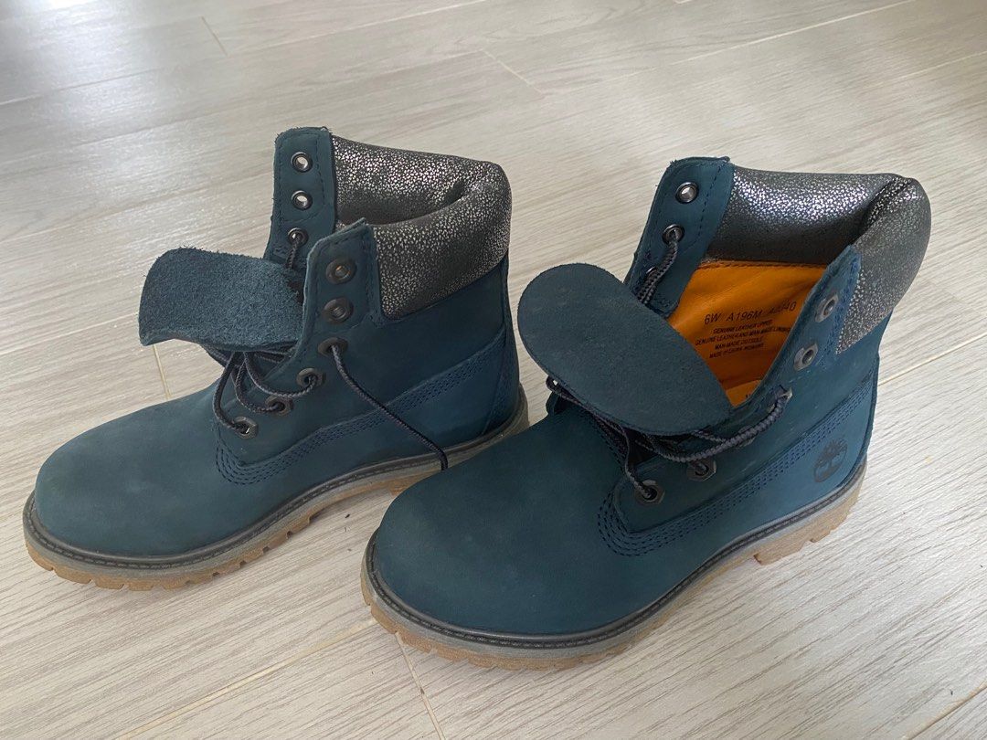 Ladies navy timberland boots clearance