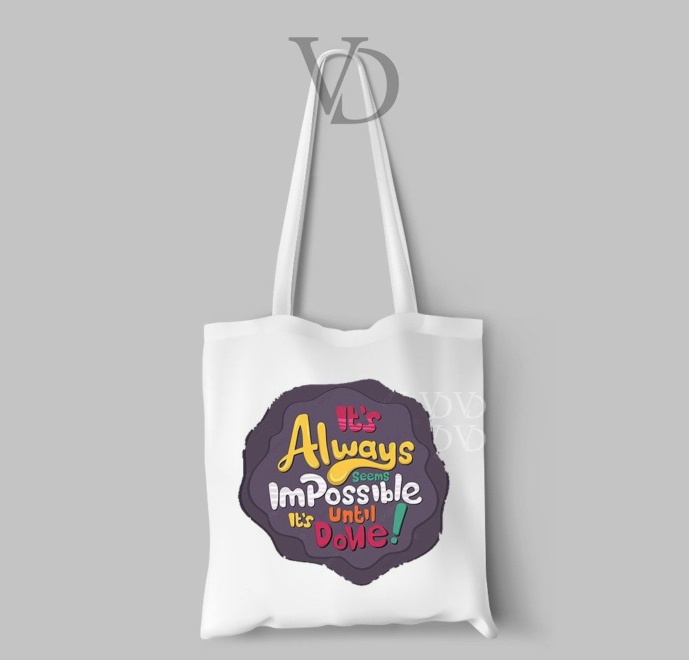 TOTE BAGS QUOTES POSITIVE CHARACTER FOR GIFT, Women's Fashion, Bags