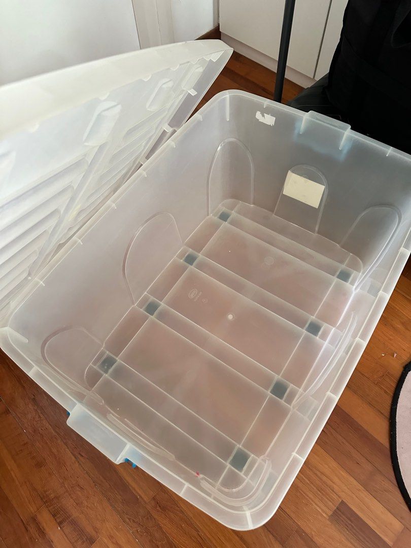 Toyogo Plastic Very Big Plastic Container with 8 wheels, Furniture