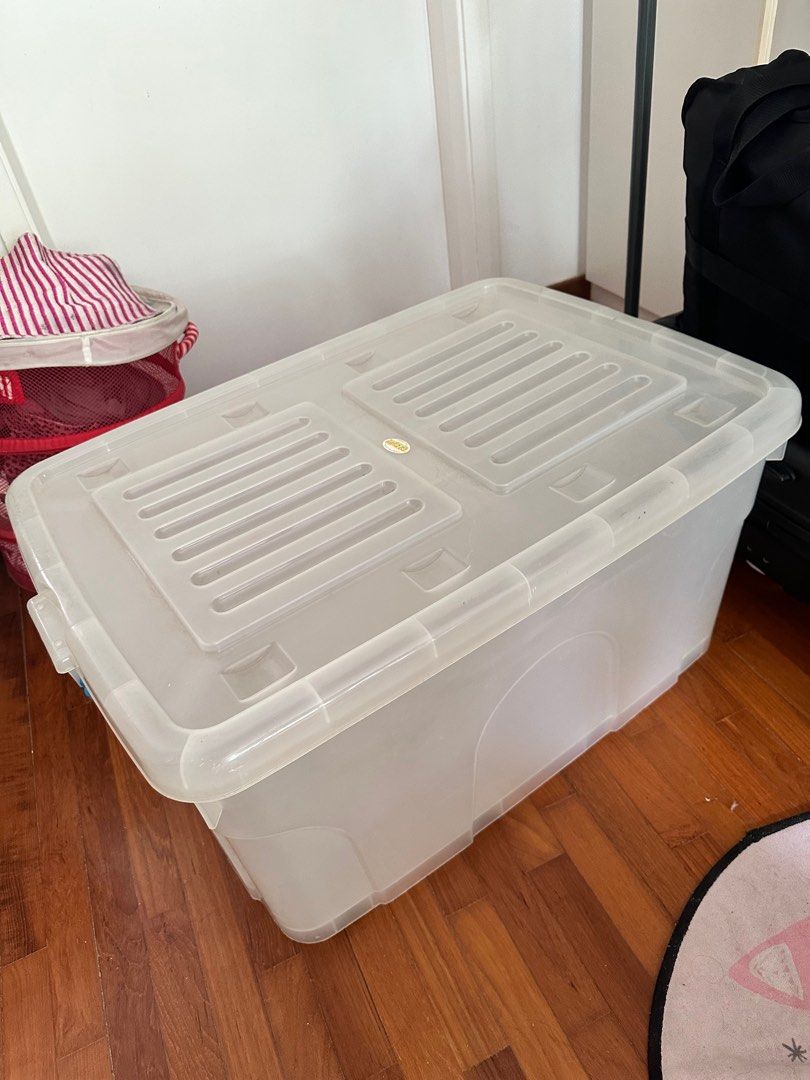 Toyogo Plastic Very Big Plastic Container with 8 wheels, Furniture