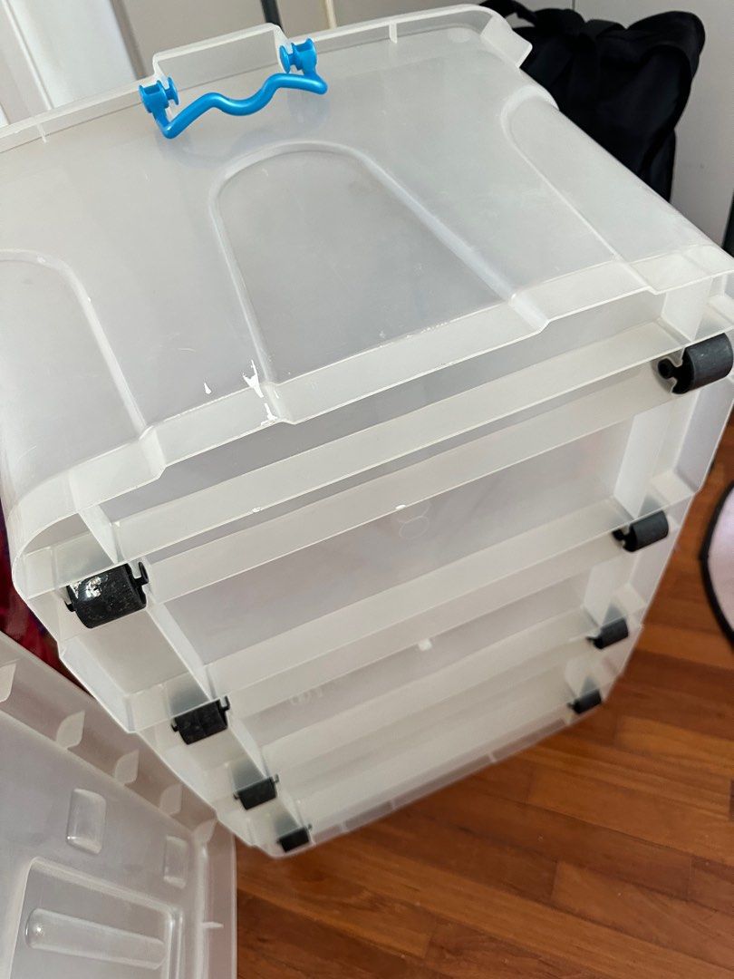 Toyogo Plastic Very Big Plastic Container with 8 wheels, Furniture