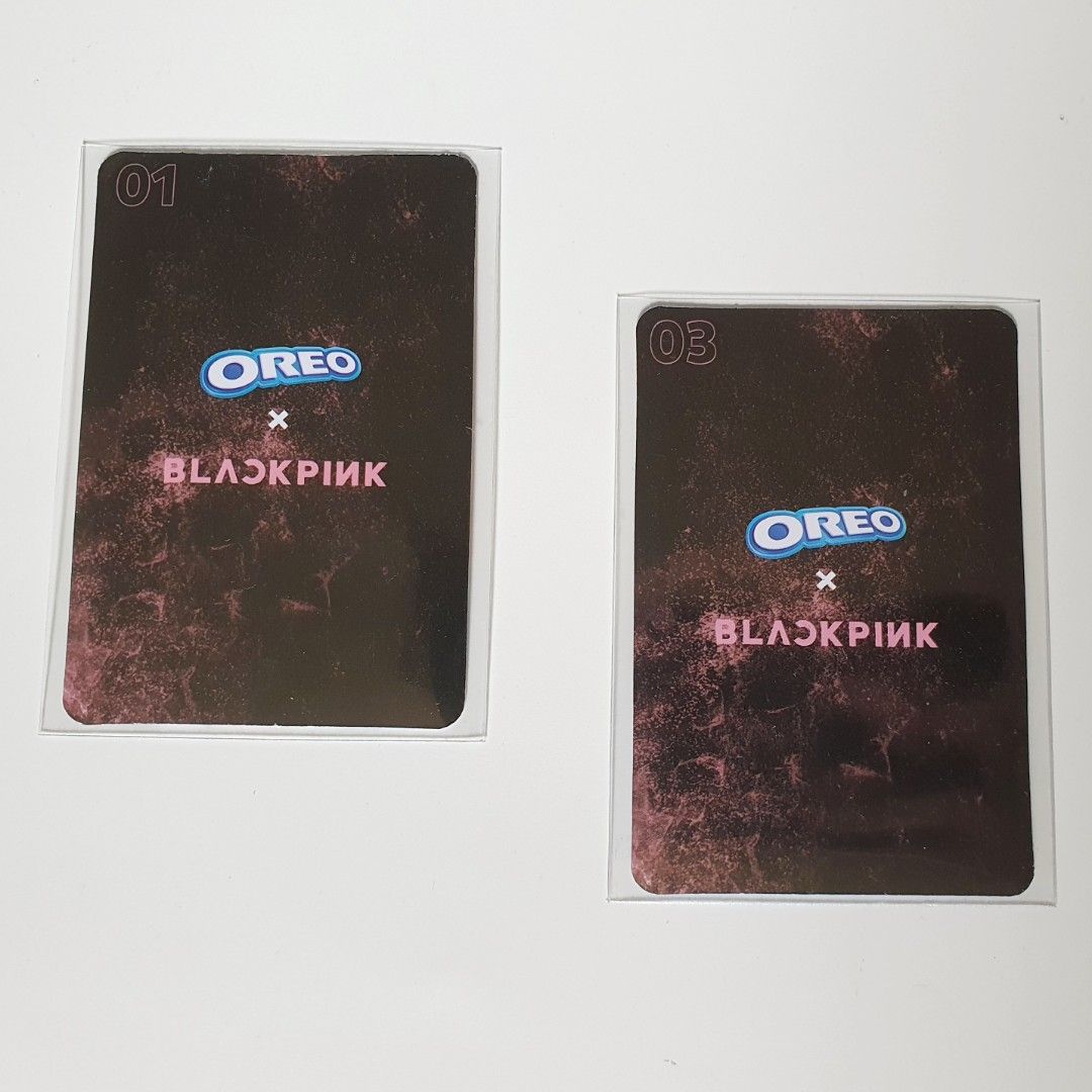 BLACKPINK OREO Collab Photocard Official Limited Edtion JISOO JENNIE ROSE  LISA