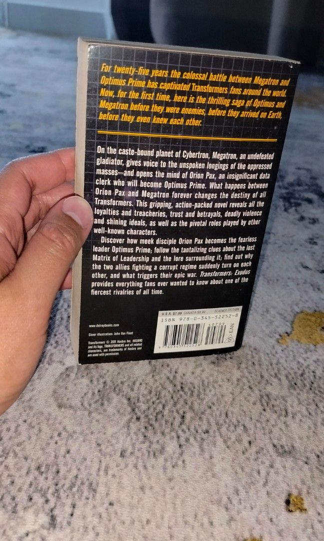 Transformers EXODUS by Alex Irvine, Hobbies & Toys, Books & Magazines