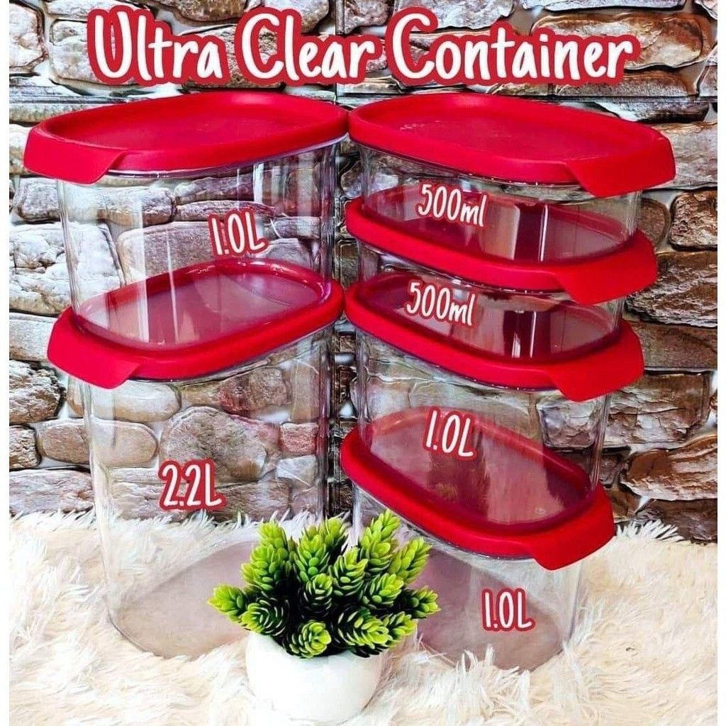 Tupperware Ultra Clear Containers, Furniture & Home Living, Kitchenware