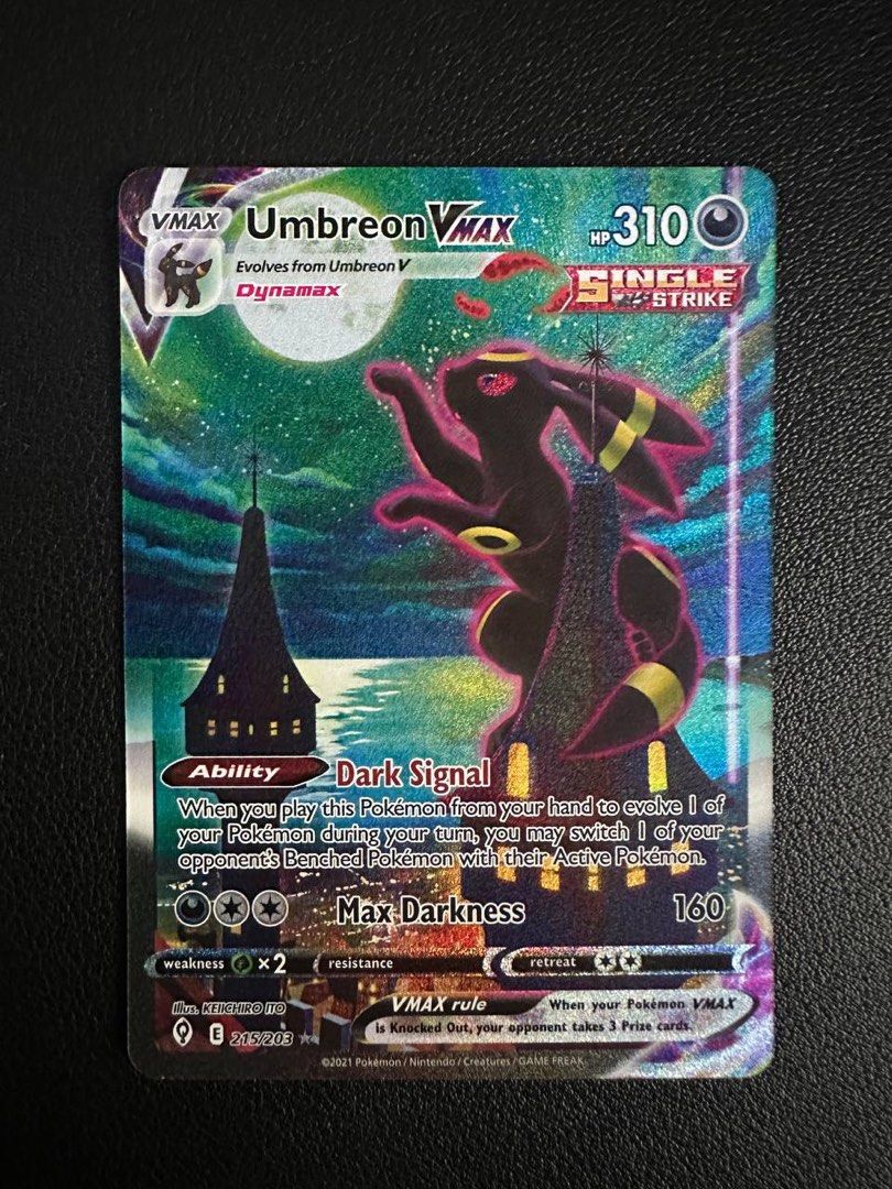Umbreon VMAX Alternate Art Evolving Skies, Hobbies & Toys, Toys & Games on Carousell