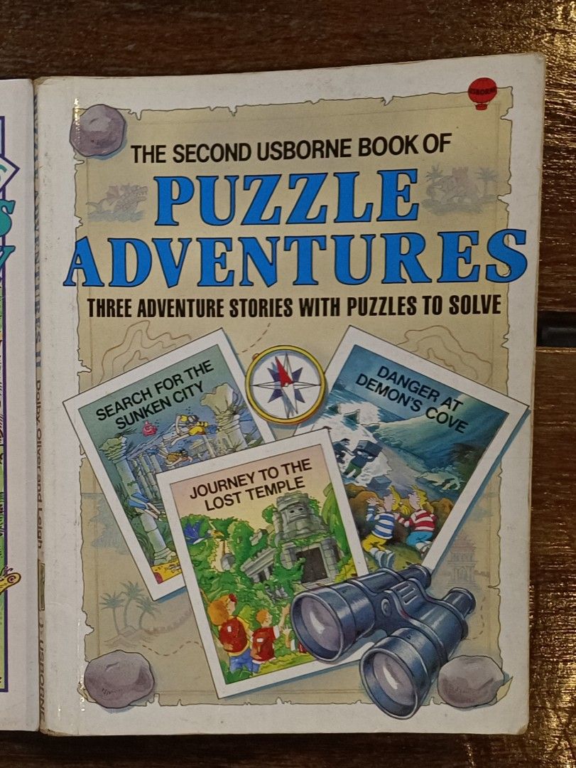 Usbourne Puzzle Adventure Three Adventure Stories, Hobbies & Toys