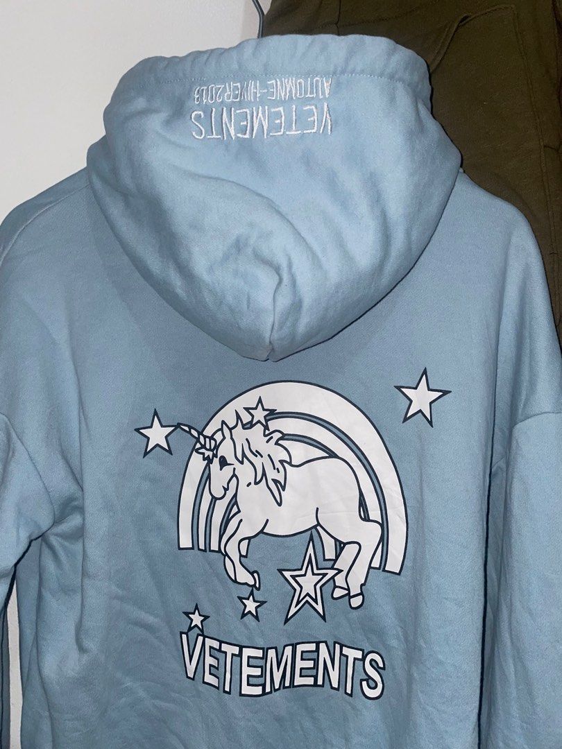 Vetements rainbows and unicorns hoodie store