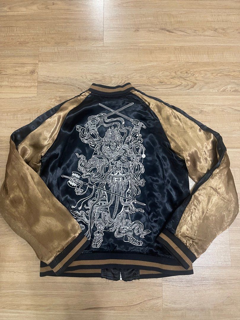 Cross Guild Jacket Vintage embroidery Sukajan Reversible Jacket, Men's Fashion, Coats ...